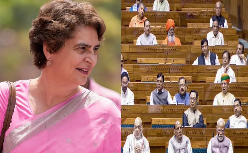 വനിതാ സംവരണ ബിൽ ലോക്സഭയിൽ പരാജയപ്പെട്ടത് ജനാധിപത്യത്തിന്റെ വിജയമെന്ന് പ്രിയങ്ക ​ഗാന്ധി 