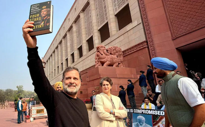 ​വിവാദ പുസ്തകം പുറത്തിറങ്ങിയിട്ടില്ല: രാഹുലിന്റെ വാദം തള്ളി പ്രസാധകരും ജനറൽ നരവനെയും