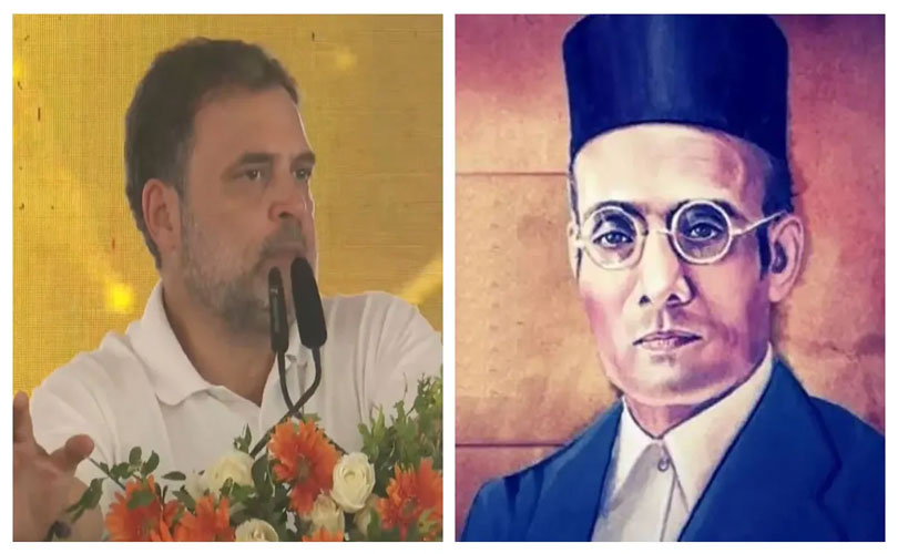 ​രാഹുൽ ഗാന്ധിക്കെതിരായ അപകീർത്തിക്കേസ്: വിനായക് ദാമോദർ സവർക്കർ 10 തവണ കാരുണ്യഹർജി നൽകിയെന്ന് കൊച്ചുമകൻ സത്യകി സവർക്കർ കോടതിയിൽ സമ്മതിച്ചു