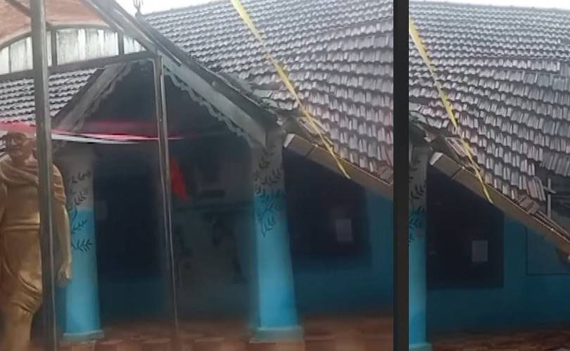 ആലപ്പുഴയിൽ സ്കൂൾ കെട്ടിടത്തിന്റെ മേൽക്കൂര തകർന്നുവീണു