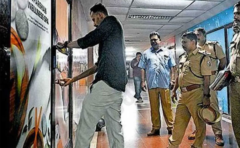 മേയർ വി വി രാജേഷ് പൂട്ടിച്ച സ്പായുടെ ലൈസൻസ് ബിജെപി ന്യൂനപക്ഷ മോർച്ച നേതാവിന്റെ പിതാവിന്റെ പേരിൽ; നടപടി ബിജെപിയിലെ പടലപ്പിണക്കങ്ങളുടെ ഭാ​ഗമെന്നും ആരോപണം 