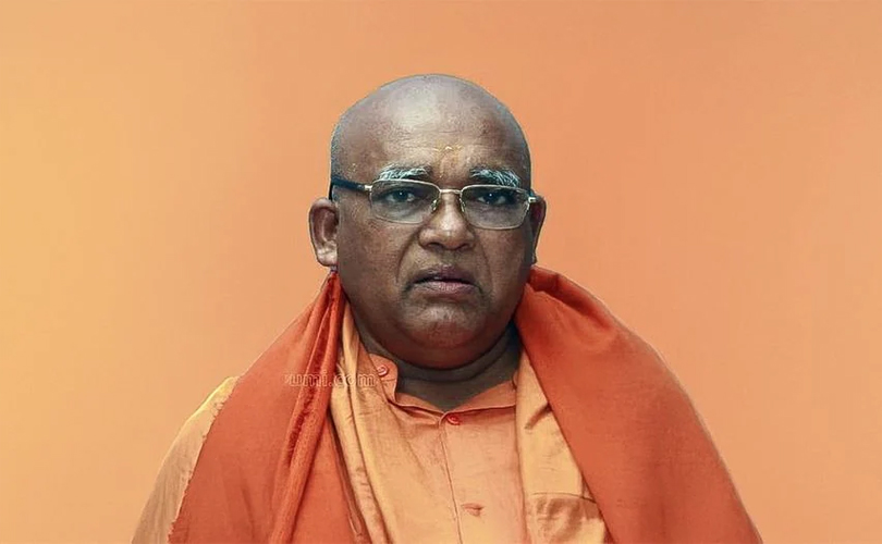 മേൽവസ്ത്രം അഴിച്ച ശേഷം ക്ഷേത്രത്തിനുള്ളിൽ പ്രവേശിക്കണമെന്നത് അനാചാരമാണെന്ന് സച്ചിദാനന്ദ സ്വാമി