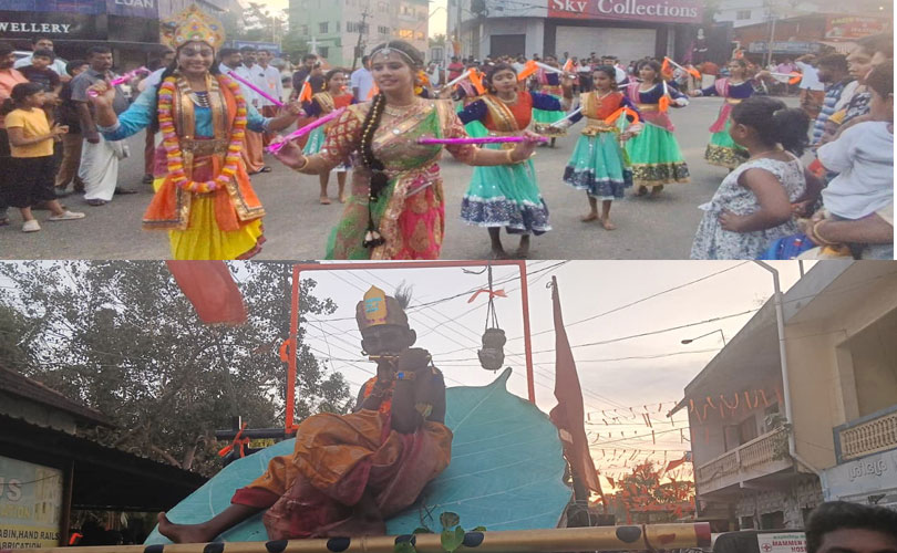 ബാലഗോകുലങ്ങളുടെ ആഭിമുഖ്യത്തിൽ നടത്തിയ മഹാശോഭായാത്ര വർണ്ണാഭമായി