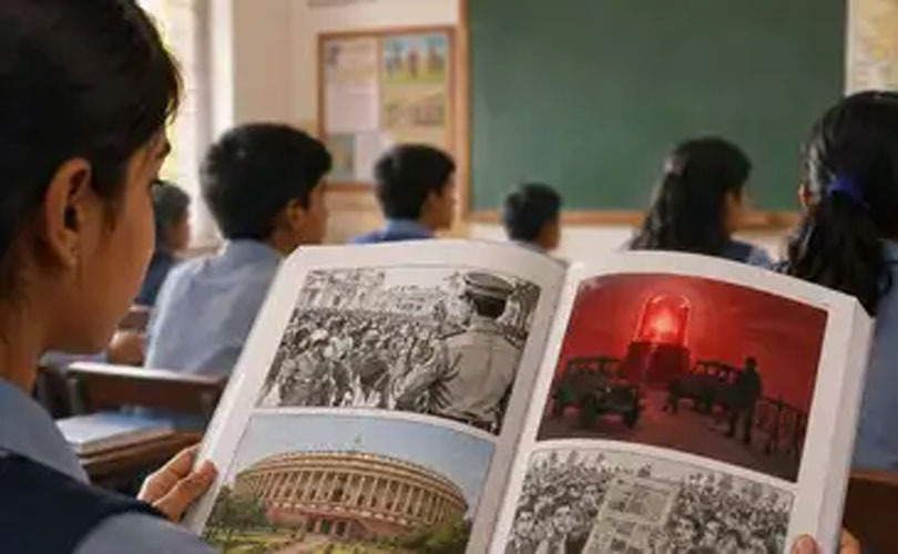 ചരിത്രത്തിലാദ്യമായി അടിയന്തരാവസ്ഥ ഒൻപതാം ക്ലാസ് പാഠപുസ്തകത്തിൽ ഉൾപ്പെടുത്തി 