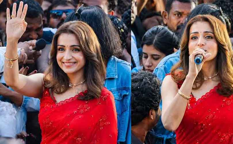 തൃഷ രാഷ്ട്രീയത്തിലേക്കോ?  കോയമ്പത്തൂരിൽ വമ്പൻ വരവേൽപ്