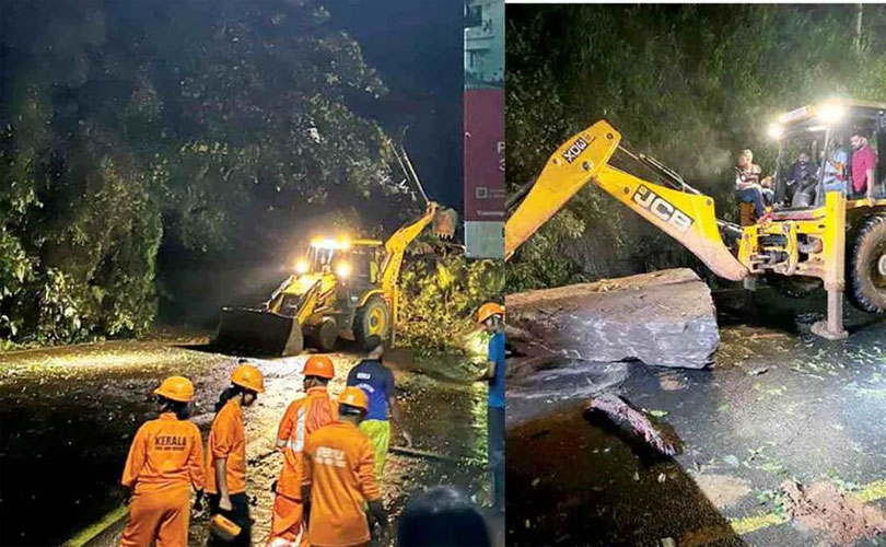 താമരശ്ശേരി ചുരം റോഡിലെ ​ഗതാ​ഗത നിയന്ത്രണം ഭാ​ഗികമായി പിൻവലിച്ചു 