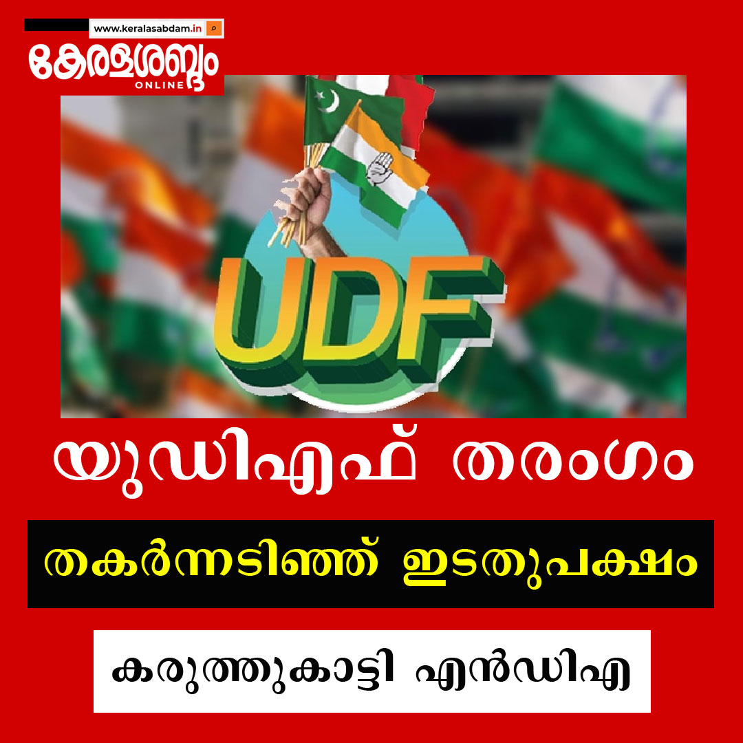 ​കേരളം കൈപ്പിടിയിലൊതുക്കി യു.ഡി.എഫ്; ഭരണത്തുടർച്ച മോഹങ്ങൾ തകർന്നു, എൽ.ഡി.എഫിന് കനത്ത 