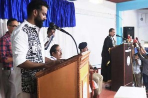 കേരള രാഷ്ട്രീയത്തില്‍ ഇതാദ്യം ബിജെപി കൗൺസിലർ ആർ സുഗതൻ ജയിലിൽ സത്യപ്രതിജ്ഞ ചെയ്തു
