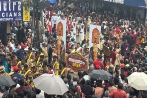 അത്തച്ചമയ ലഹരിയിൽ തൃപ്പൂണിത്തുറ; വർണാഭമായ ഘോഷയാത്രയ്ക്ക് തുടക്കം