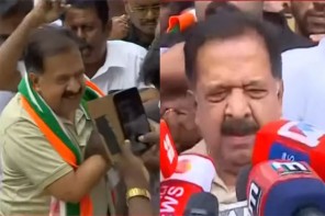 വി ഡി സതീശൻ എത്തുംമുമ്പ് ചെന്നിത്തല വീട്ടിൽനിന്നും മാറി 