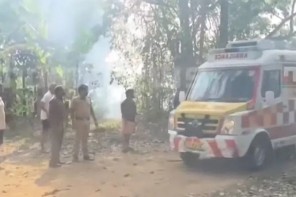 തൃശ്ശൂർ പൂരത്തിന് വെടിക്കെട്ടുസാമഗ്രികൾ നിർമിക്കുന്നിടത്ത് വൻ സ്‌ഫോടനം; നിരവധി പേർക്ക് പരിക്ക് 