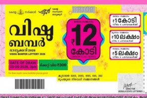 വിഷു ബംപർ നറുക്കെടുത്തു; 12 കോടിയുടെ ആ ഭാ​ഗ്യനമ്പർ ഇതാ!